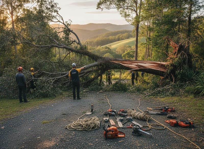 Emergency Tree Removal performed by Blue Mountains Arborist in the Blue Mountains