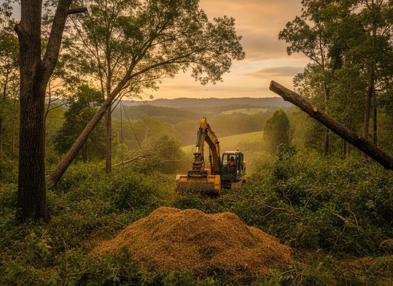 Land Clearing performed by Blue Mountains Arborist in the Blue Mountains