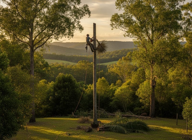 Palm Tree Removal performed by Blue Mountains Arborist in the Blue Mountains