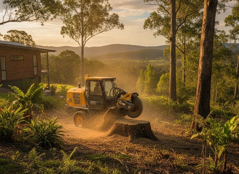Stump Grinding performed by Blue Mountains Arborist in the Blue Mountains